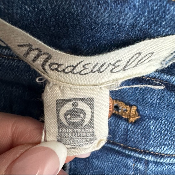Madewell 9 inch mid‎ Rise Skinny Blue Jeans button fly - Picture 2 of 9